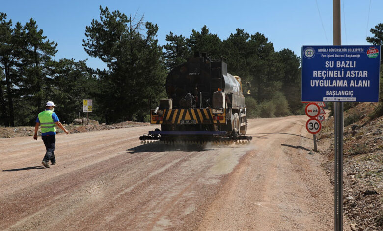 Muğla’da yeni model asfalt denemesi