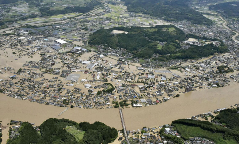 Japonya’da heyelan: 20 kişi kayıp