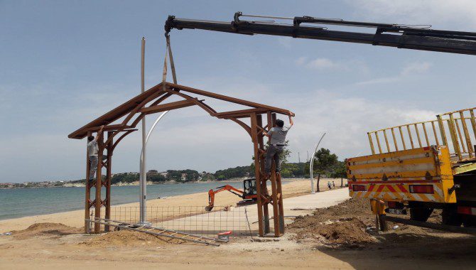 Kumcağız’daki sahil düzenlemesi yaz sezonuna yetiştirilecek Kocaeli