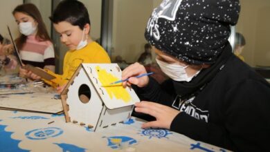 Ara tatil keyfi, sanat ve eğlence atölyelerinde başladı