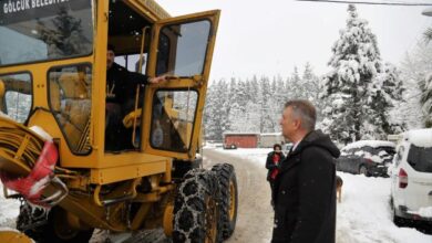 Başkan Sezer, karla mücadelede çalışmaları koordine etti
