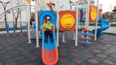 Çocuklar yeni bir oyun alanı daha kazandı