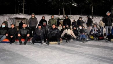 Kartepeli Gençlerin Kocamanla Kar Keyfi