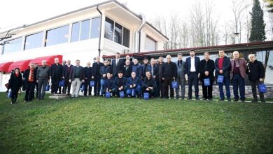 Kocaman, emekli olan personellerine teşekkür etti