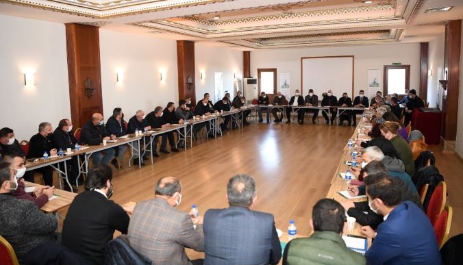 Kocaman ve Muhtarlar Her Ay Buluşuyor