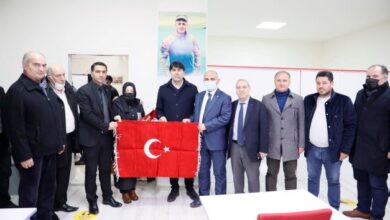 Şehidin adı kütüphanede yaşatıldı