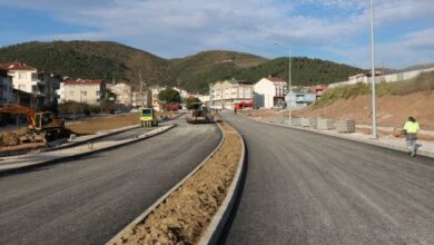 Körfez İlimtepe Kavşağında çevre düzenlemesi