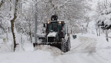Körfez’de kar temizleme çalışmaları sürüyor