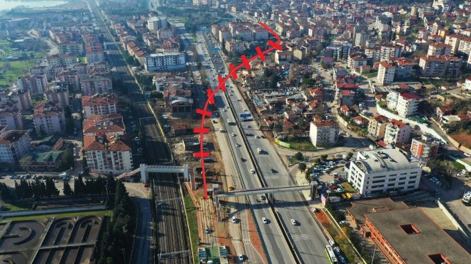 Kuruçeşme’de tramvay için 130 adet fore kazık çakıldı