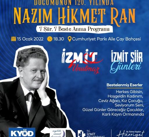 Nazım Hikmet doğum gününde eserleriyle anılacak