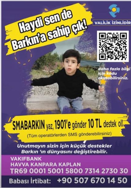 İzmitli SMA hastası Barkın için sanatçılar da seferber oldu