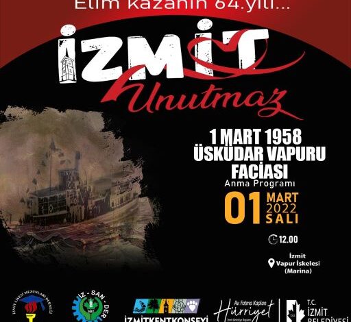 1 Mart Vapur Faciasında hayatını kaybedenleri anılacak