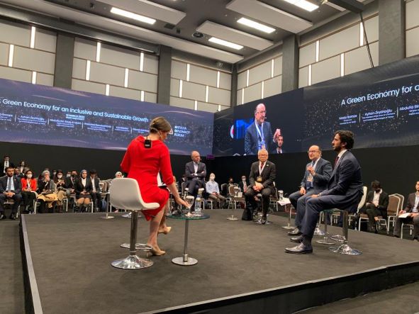 Başkanı Ayhan Zeytinoğlu, TOBB tarafından düzenlenen ‘Kapsayıcılık ve Sürdürülebilir Büyüme için Yeşil Bir Ekonomi’ konulu panele konuşmacı olarak katıldı