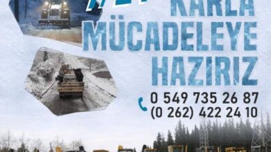 Gölcük Belediyesi Ekipleri Karla Mücadeleye Hazır