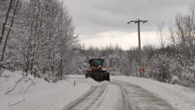 Gölcük Belediyesi karla mücadele