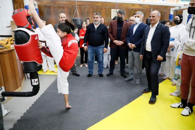 Körfez’de 105 sporcuya yeni kuşak