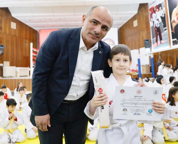 Körfez’de 105 sporcuya yeni kuşak