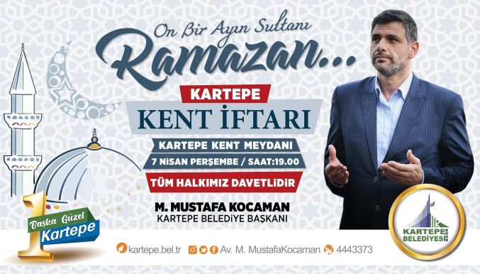Kartepe'nin Geleneksel Kent İftarı 7 Nisan’da