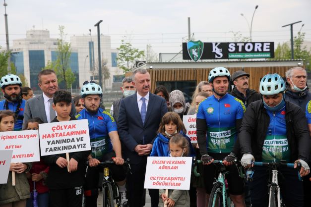 Çölyak için 264 km pedal çevirecekler