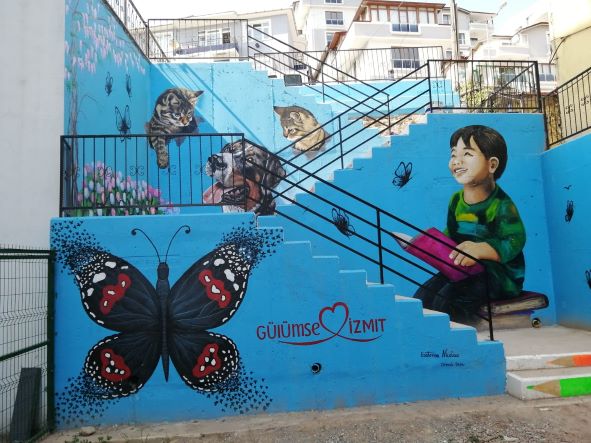 İzmit’in sokaklarında sanat var