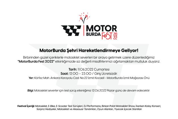 “MotorBurdaFEST 2022” şehri hareketlendirmeye geliyor!