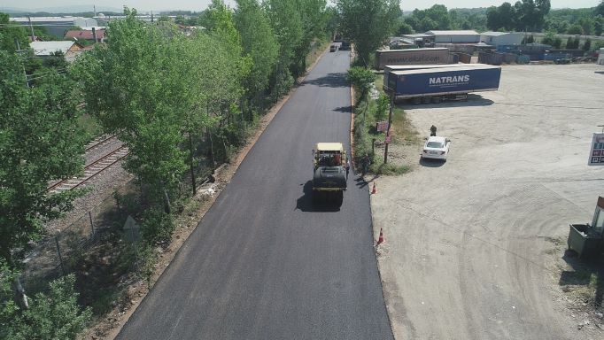 Salim Dervişoğlu Caddesi asfaltlanıyor