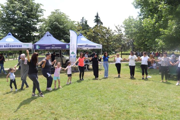 Kadınlar, spor ve piknik etkinliğinde yaza merhaba dedi