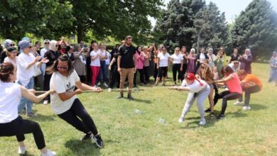 Kadınlar, spor ve piknik etkinliğinde yaza merhaba dedi