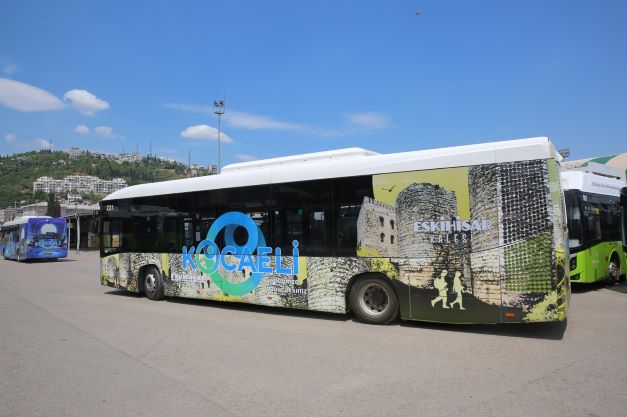Kocaeli’nin turistik alanları otobüslere giydirildi