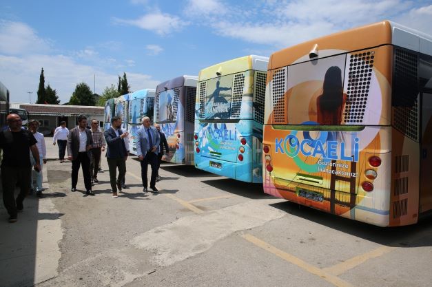 Kocaeli’nin turistik alanları otobüslere giydirildi