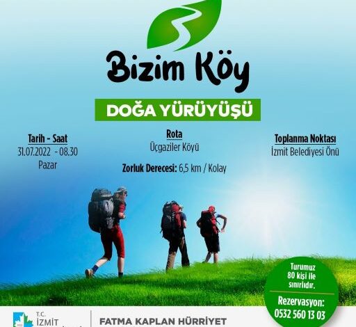 Bizim Köy Doğa Yürüyüşü Üçgaziler Köyü’nde devam edecek