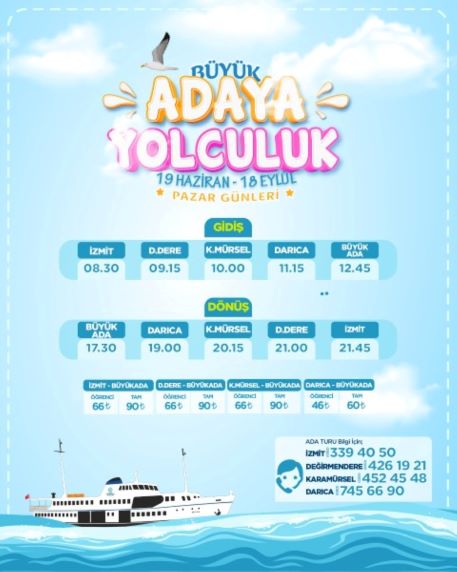 Büyükada’ya mavi tur keyfi