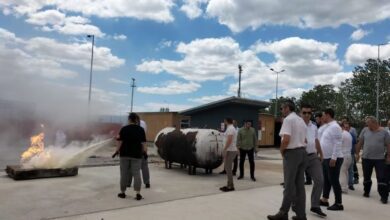 Büyükşehir İtfaiyesinden Ulaşımpark personeline eğitim