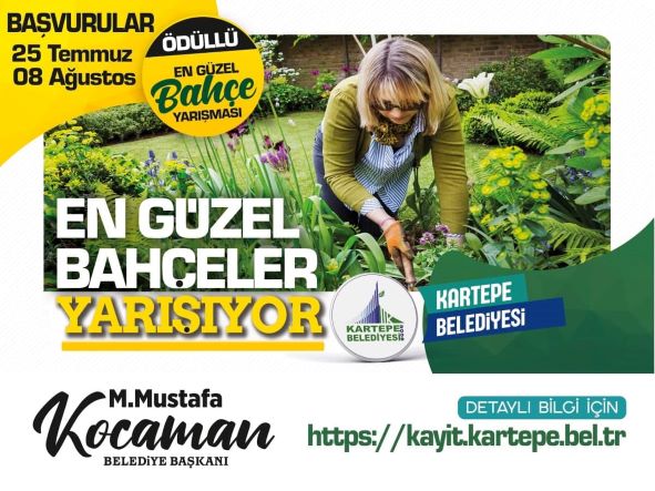 KARTEPE’NİN EN GÜZEL BAHÇESİ YARIŞMASI BAŞLIYOR