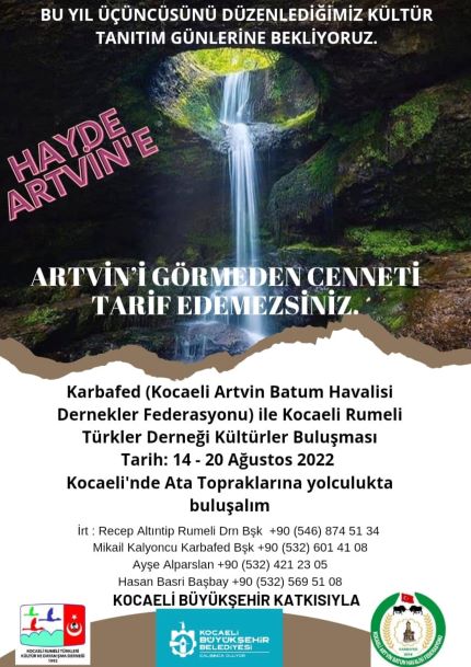 Kocaeli Artvin Kültür Gezisi 2022 Gerçekleşiyor