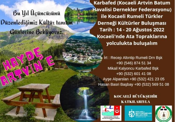 Kocaeli Artvin Kültür Gezisi 2022
