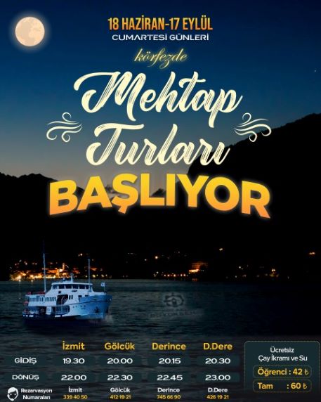 Mehtap Turu ile vatandaşlar Körfez’in tadını çıkarıyor