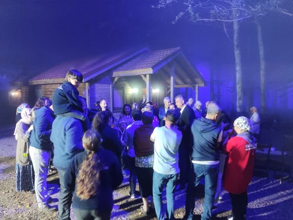 Huzurevi sakinleri, Eriklitepe’de kamp heyecanı yaşadı