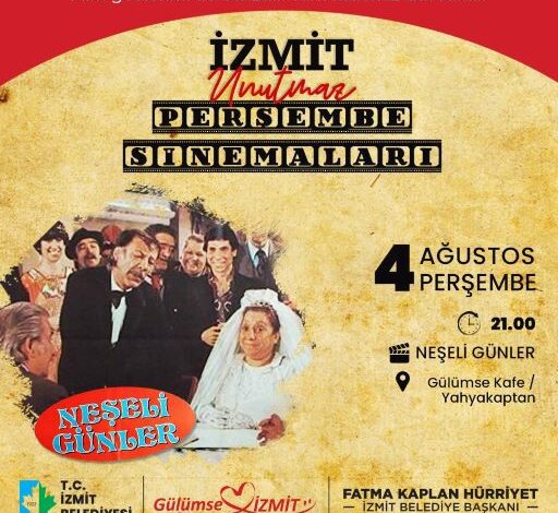 İzmit’te yaz akşamları sinema geceleriyle renklenecek