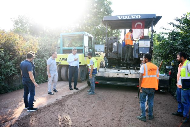 550 Ton Asfalt Serimi Tamamlandı