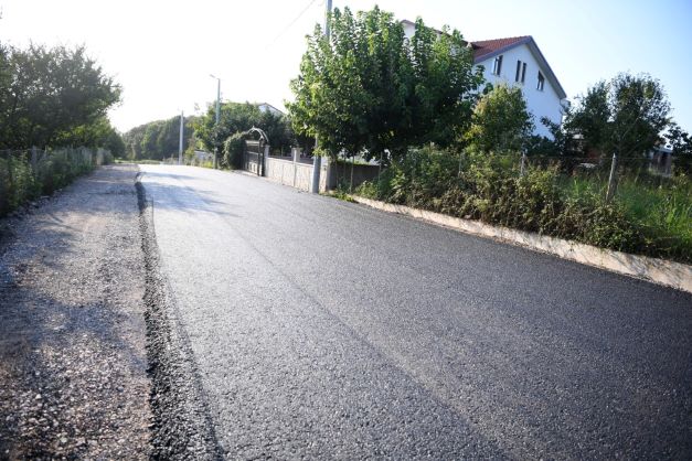 550 Ton Asfalt Serimi Tamamlandı