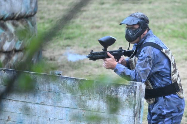 Başkan Kocaman Gençlerle Paintball Oynadı