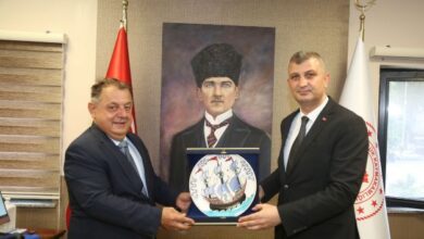 Başkan Sezer'de Kaymakam Yusuf Özdemir'e Hayırlı Olsun Ziyareti