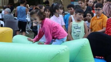 Cumhuriyet Parkı çocuk cıvıltılarıyla şenlendi