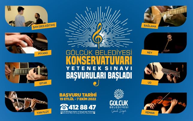 Gölcük Belediyesi Konservatuarı'na Başvurular Başlıyor