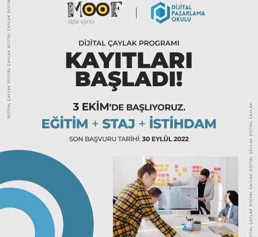 İstihdam Garantili Dijital Çaylak Projesi Başvuruları Başladı