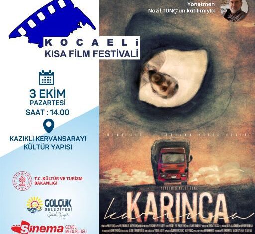 Kocaeli Kısa Film Festivali Gölcük'e Taşınıyor