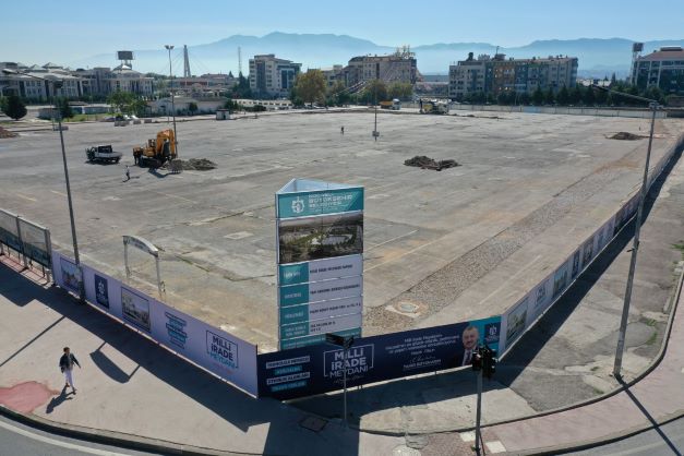 Milli İrade Meydanı’nda hafriyat kazısına başlandı