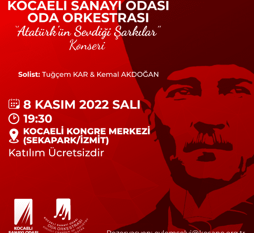 KSO Oda Orkestrası, Atatürk’ün sevdiği şarkıları seslendirecek