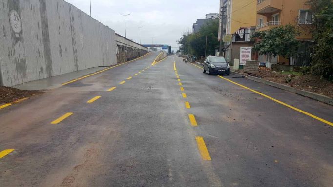 Stadyum yolu projesinde D-100 Ankara istikameti güney yan yola aktarıldı